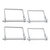 4PCS Trailer Coupler Pin Zinc Plated Iron Shaft Locking Hitch Pin Safety Coupler Pin 0.25in Diameter 2.76in Long