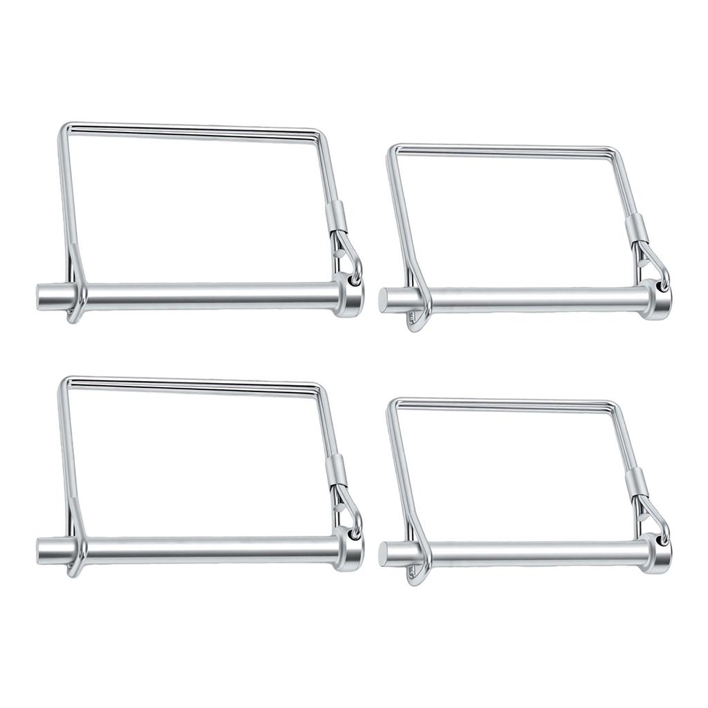4PCS Trailer Coupler Pin Zinc Plated Iron Shaft Locking Hitch Pin Safety Coupler Pin 0.25in Diameter 2.76in Long