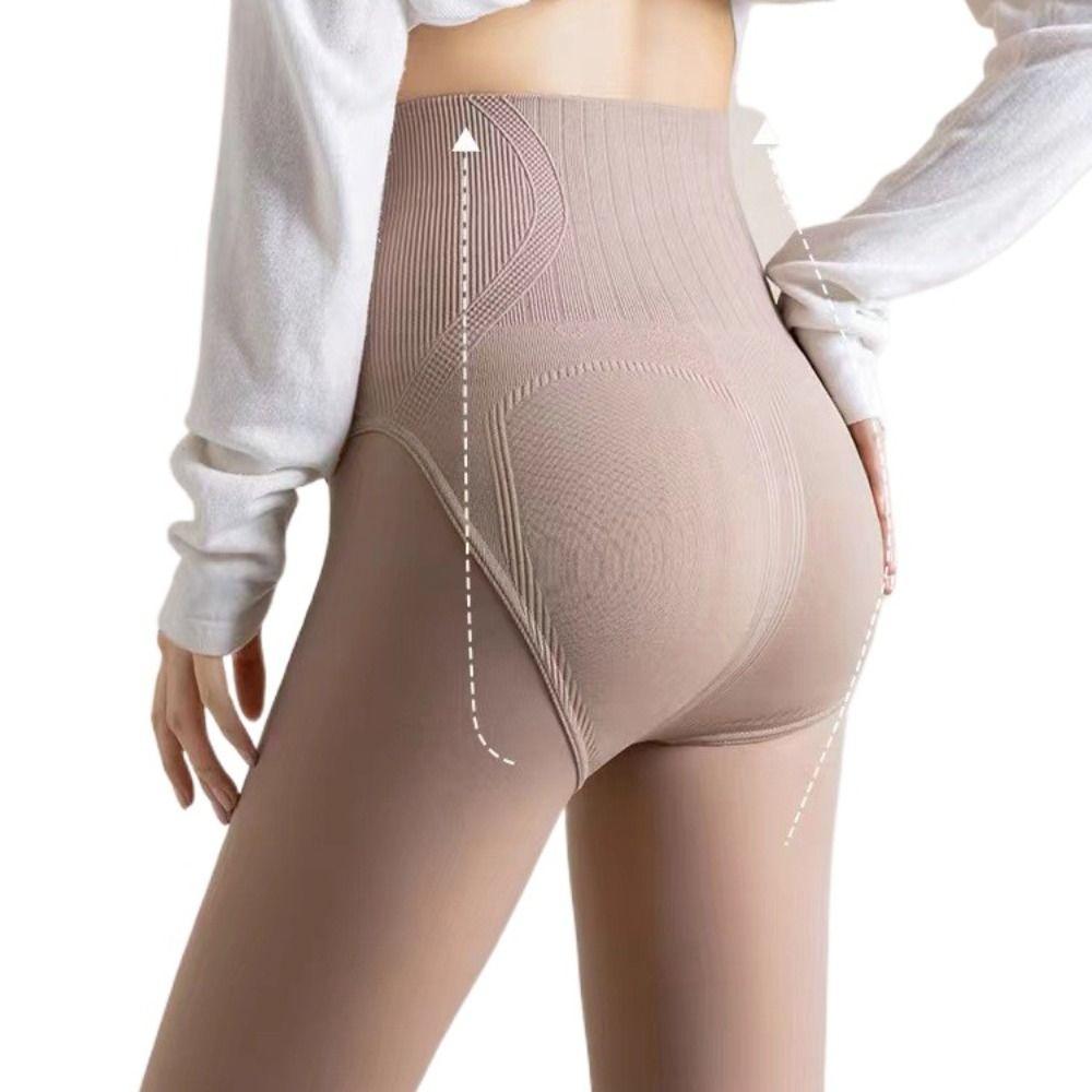 Solid Color Bare Leg Socks Nylon Thermal Pantyhose Durable High Waist Pantyhose Ladies