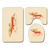 Christmas Bathroom Floor Mat Toilet Three-Piece Set