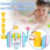 Children's Bathroom Water Toy Ice Cream Handmade Fun Baby Cone Play Foam Shop Toy Bubble Water M1Y1
