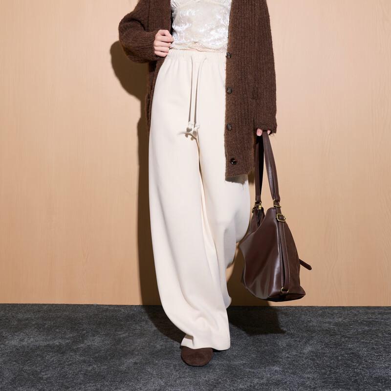 Sancai 2026 Spring Women's Loose Wide-Leg Pants