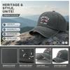 [Patriotic Baseball Cap] 250Th Anniversary Commemorative Letter 'america' With Flags Print Polyester Adjustable Breathable Vintage Washed Outdoor