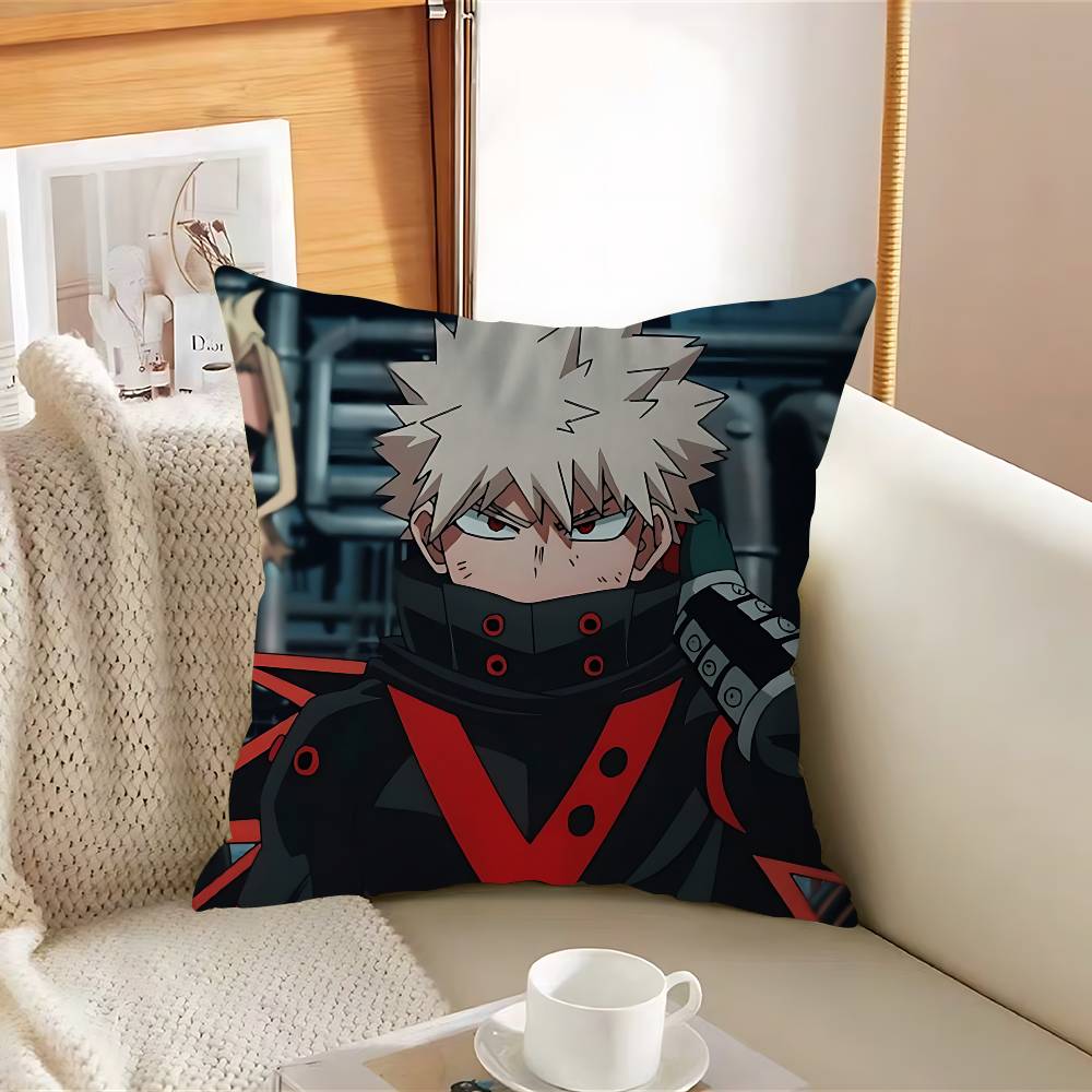 Katsuki Anime Bakugou Pillowcase Toon Gift Cushion Cover Bedroom Home Sofa Chair Seat Decor Pillow Case
