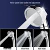 Three-Speed Adjustable High-Pressure Handheld Shower Head with One-Button Water Stop
