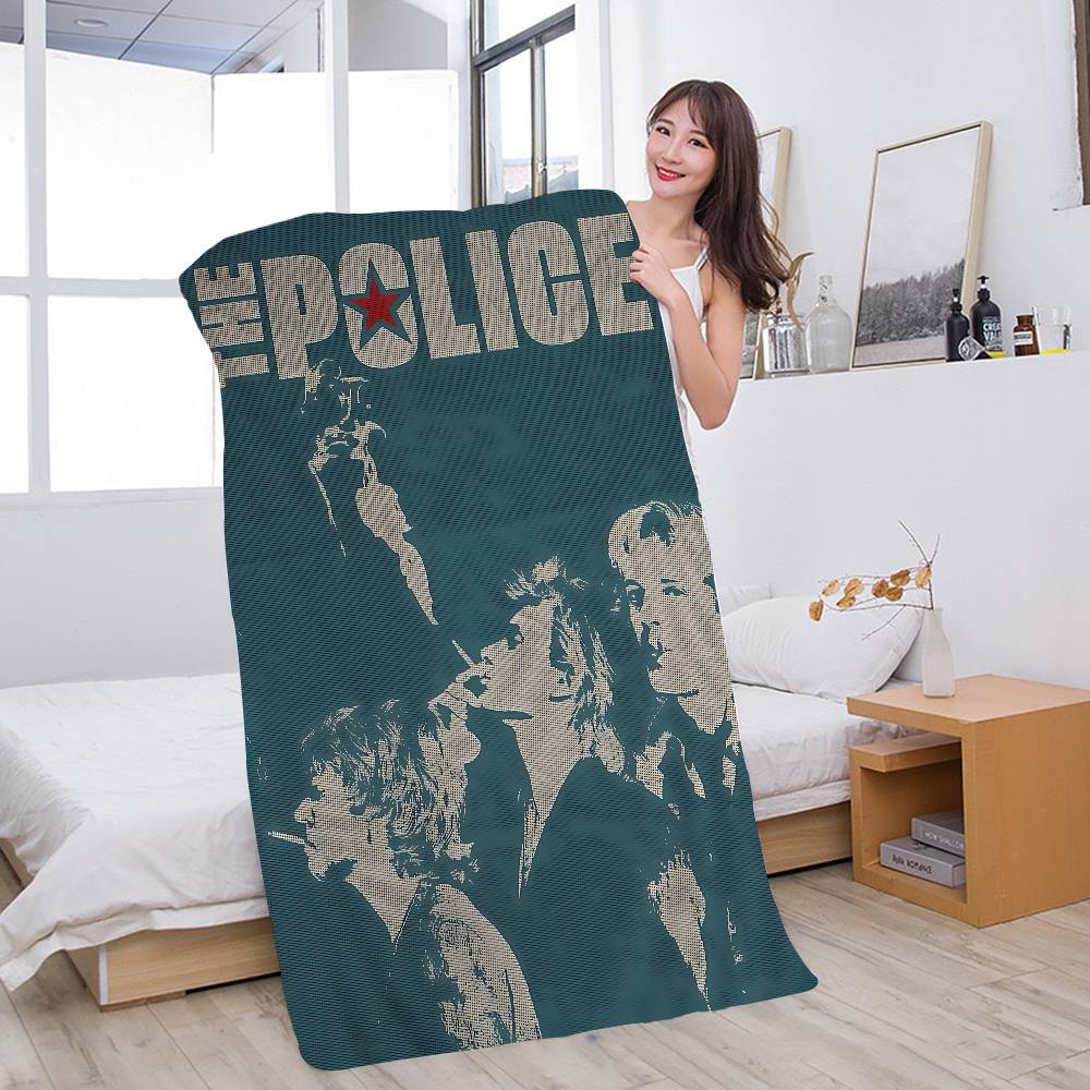 Rock Band The P-police Big Microfiber Beach Towels Quick Dry Towel Sand Beach Towels Pool Towel for Travel Swim Pool Yoga
