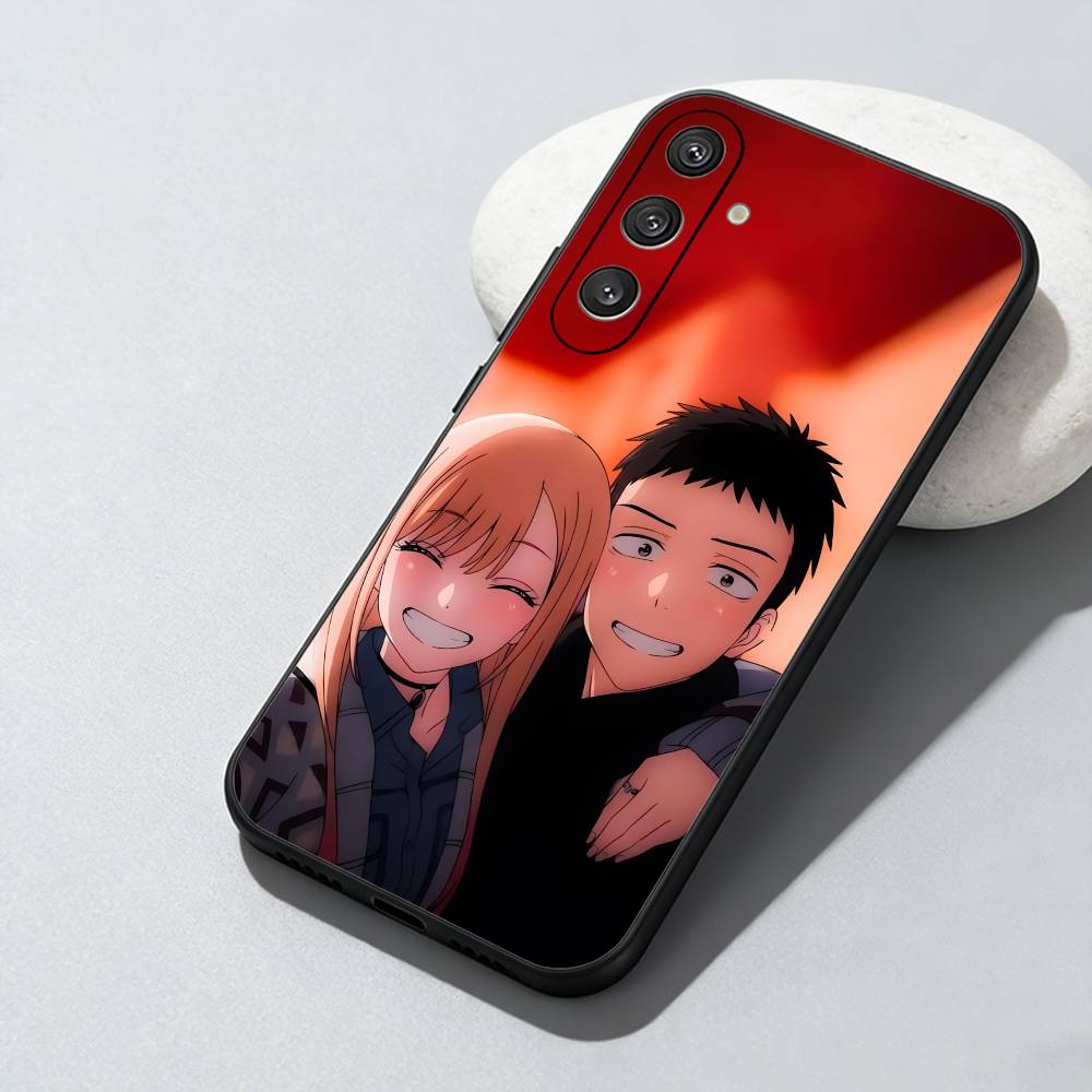 

For Couples My D-U Darling Marin Printed Phone Case For Samsung Galaxy A73,A72,A71,A70,A52,A51 Others Soft Black Cover Samsung a22 4g