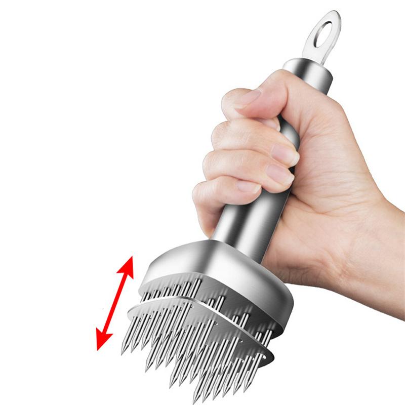 Stainless Steel Meat Tenderizer Meat Tool for Tenderizing Chicken Beef Steak Veal Pork Barbecue Marinating Kitchen Accessories