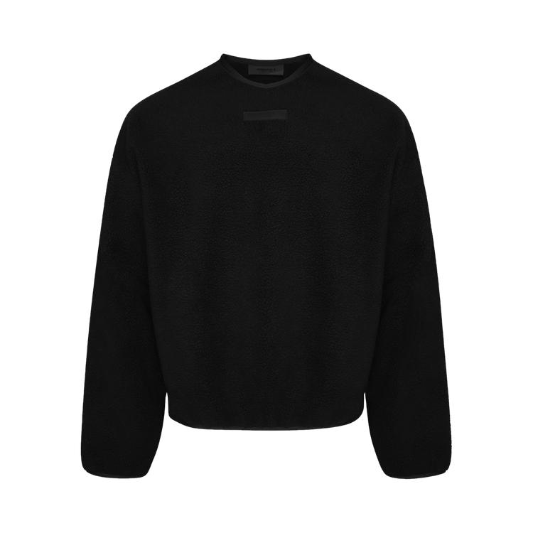

Fear of God Essentials Crewneck Sweater Jet Black Men Tops 192SP244704F L