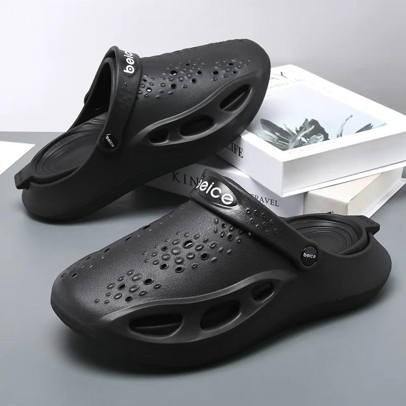 Men Summer Shoes Non-slip Sandals Men's Sandals Breathable Flip Flops Clogs Shoes Fashion Beach Slippers Garden Shoes for Hombre