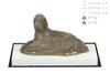 English Setter, Lawerack, Laverack - Hundefigur, Figur auf weißem Sockel, Trophäe für Art-Dog Hundeausstellung