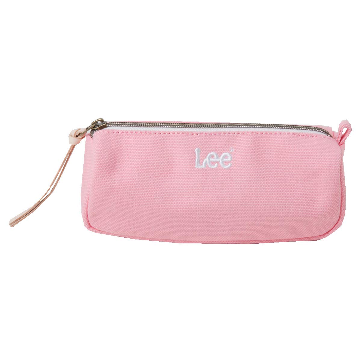 Large Capacity Stylish Cosmetic Pen Pencil Mini Lightweight [Lee] Multi-Pouch, Pouch, Case, Denim, Cute, Stationery, Case, Logo, Pouch, Small, (Pink)