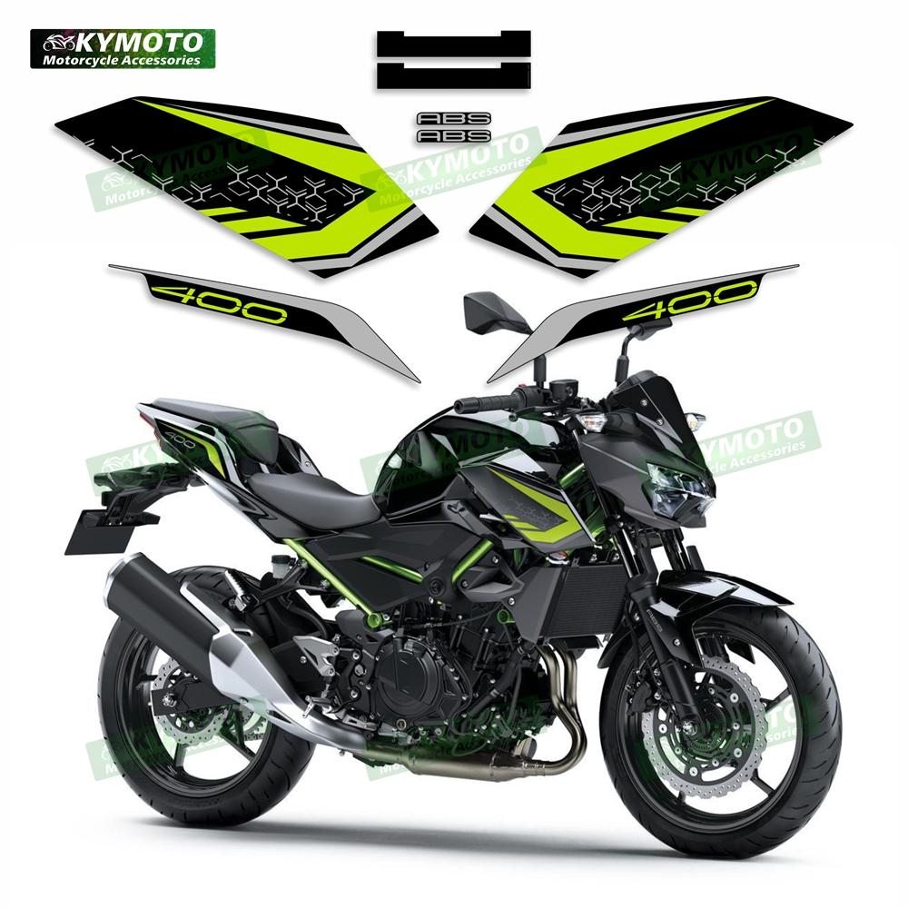 for Kawasaki Z400 Z 400 Motorcycle Accessories Helmet Windshield Fairing Decal Waterproof Reflective Full Car Sticker Kit Z400-001