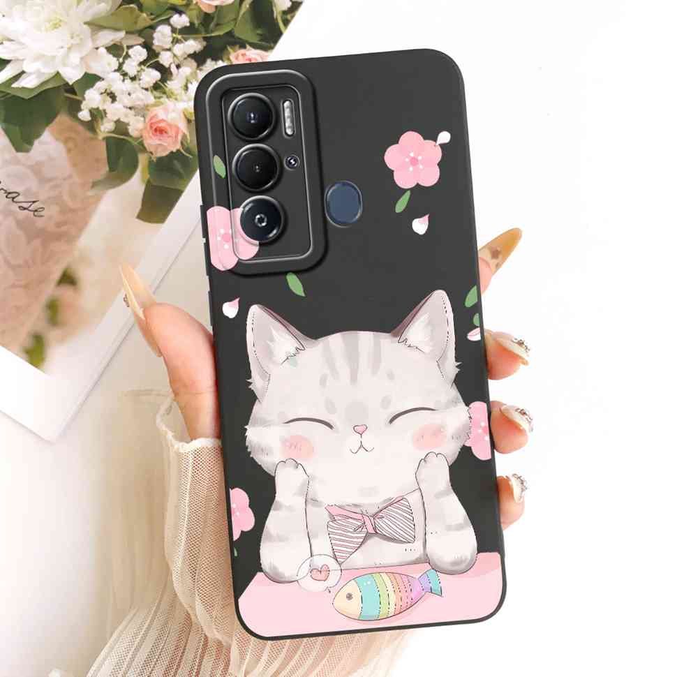 For Tecno Pova Neo Case LE6 LE6h Silicone Luxury Cute Love Rabbit Funny Back Cover For Tecno PovaNeo Phone Case Bumper