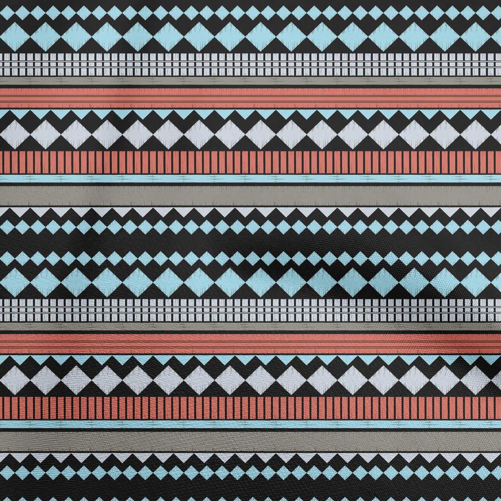 oneOone Bavlněná flex látka tmavě broskvová geometrická šicí látka na metráž s potiskem, šicí potřeby na oblečení, 40 palců