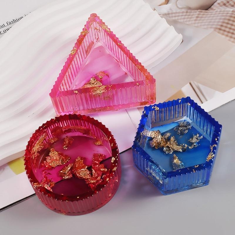 DIY Crystal Epoxy Resin Jar Mold Storage Box Tank Silicone Molds for DIY Jewelry Making Candy Box Container Casting Tool