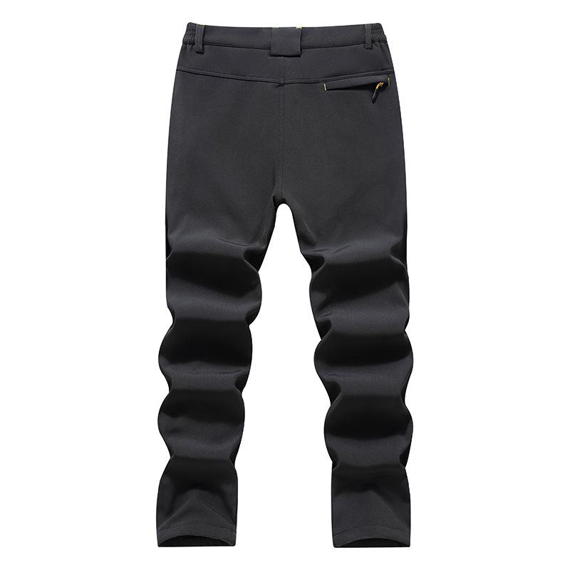 Men's and Women's Outdoor Windproof Fleece-Lined Soft Shell Ski & Hiking Pants for Autumn/Winter