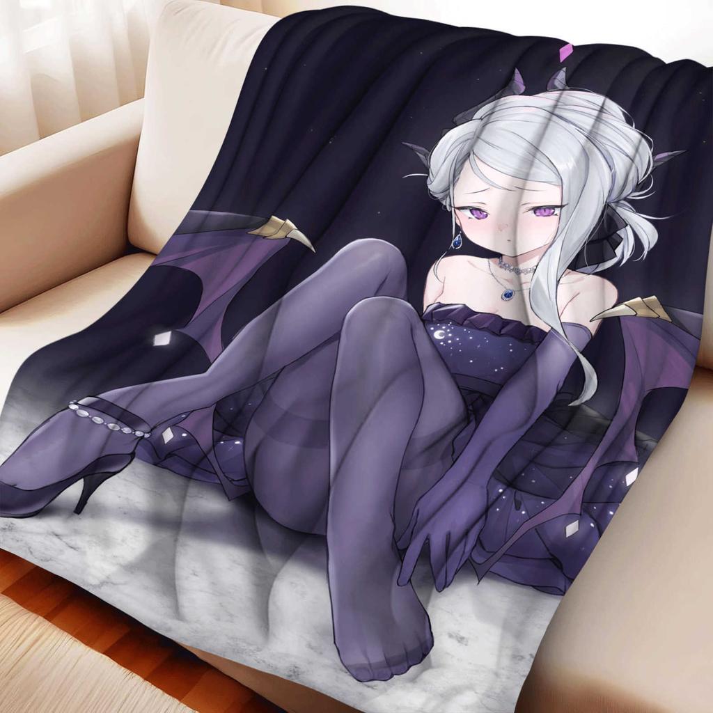 Cartoon Blue Archive Sorasaki Hina Flannel Blanket Cover Warm Soft Anime Blanket Multifunctional Decor Home Universal Blanket