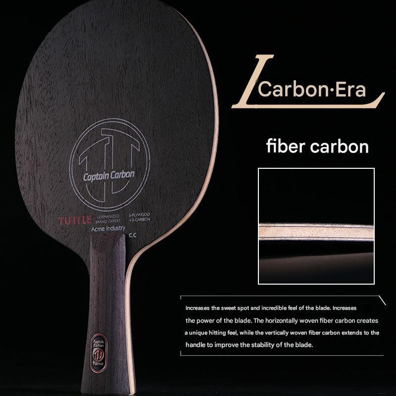 TUTTLE CAPTAIN CARBON CC Table Tennis Blade Racket Fast Attack Loop Offensive Ping Pong Bat Paddle