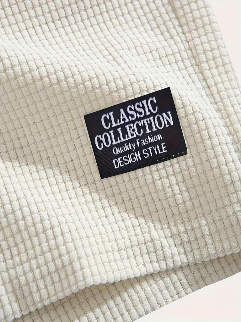 Men's Textured Casual Shorts with Drawstring Waist, Lightweight Polyester Fabric, Pockets for Casual Wear, Beach or Outdoor Activities