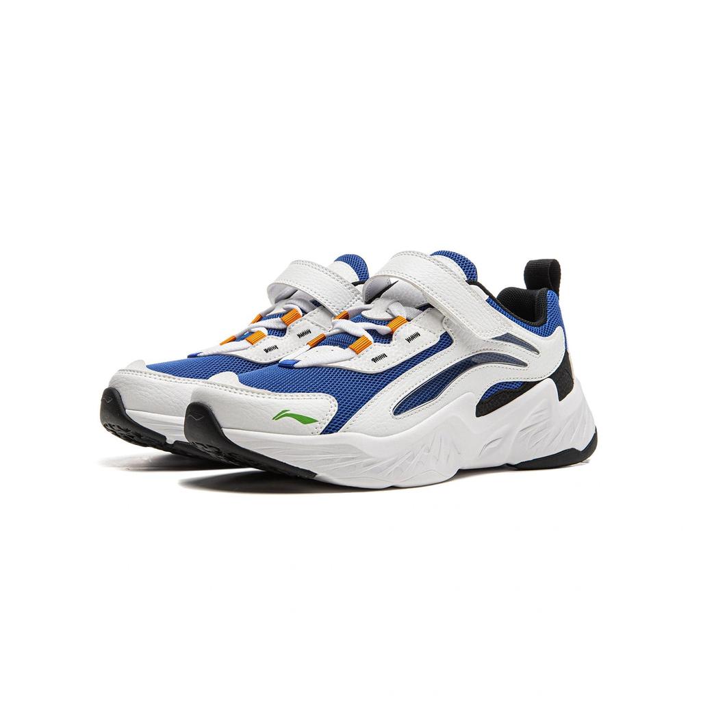 Li Ning Kids Comfortable Fashionable Versatile Low-Top Casual Shoes Kids sneaker Bright-Blue Standard-White YKCU232-1