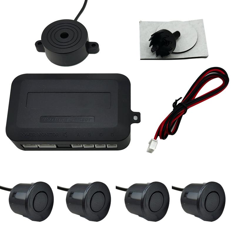 12V 22mm Car Parking Sensor Kit Universal 4 Buzzer Reverse Backup Radar Sound Alert Indicator Probe System