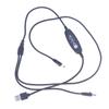 USB Regulátor rychlosti ventilátoru Adaptér konektoru Ventilátorový regulátor Nový 3stupňový nastavení síly větru Kabel pro chladicí oblečení