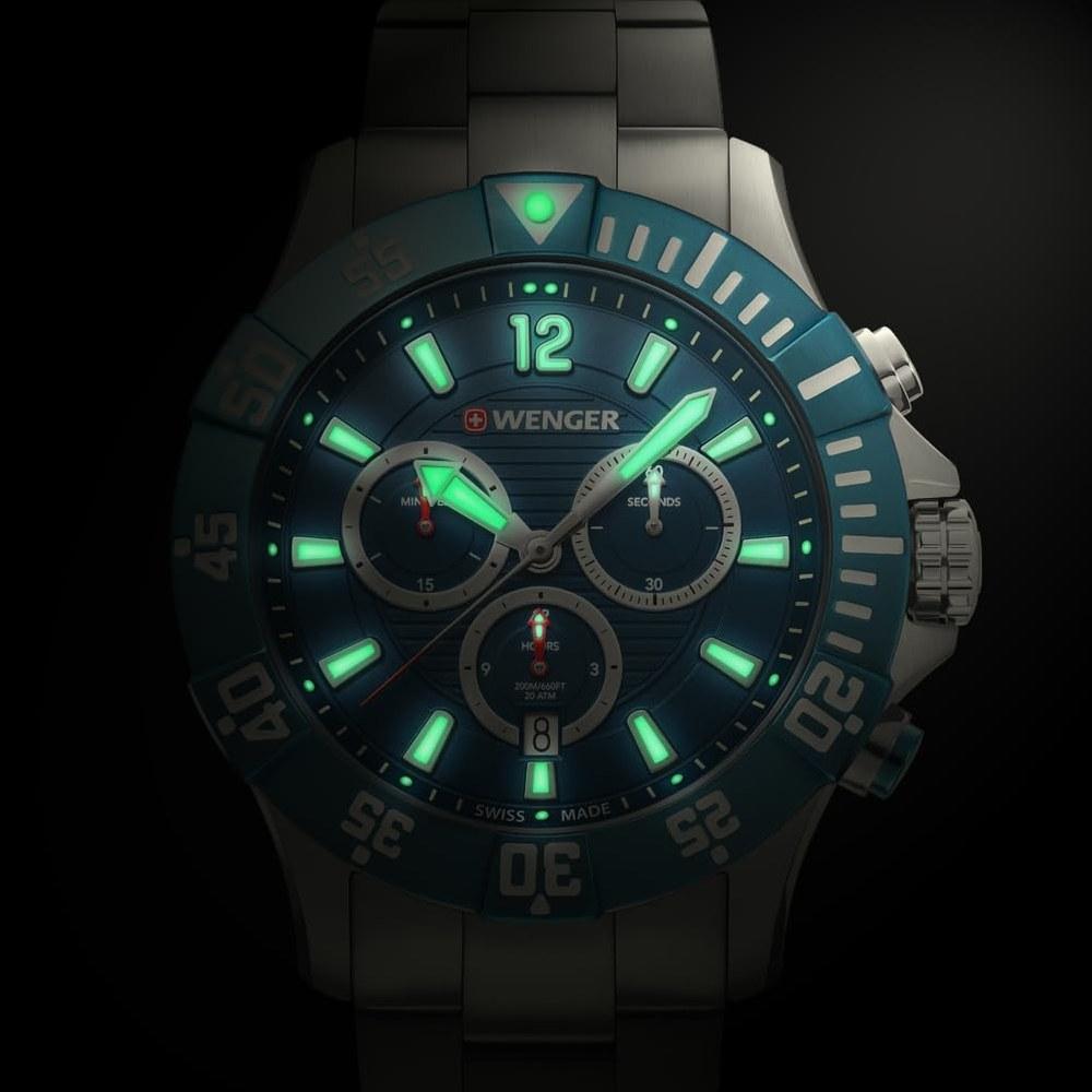 Wenger Seaforce Chrono Blue Watch 01.0643.119 3-Year Warranty