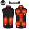 Unisex Smart Heated Vest with Temperature Control - Winter Warmth, Cotton, Plus Size