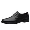 Spring Leather Shoes Low-top Casual Shoes Versatile Men's Shoes Black Shoes Waterproof Business Shoes Men's