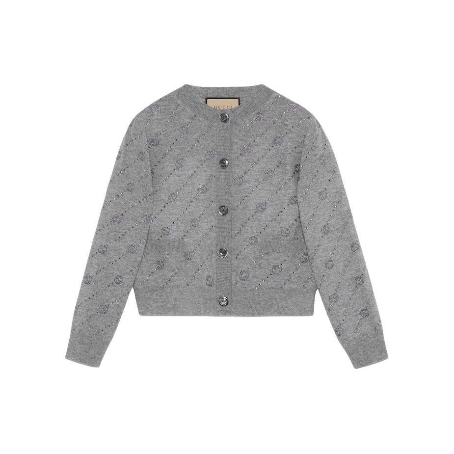 Gucci Cashmere Sweater Women's Gray 773367-XKDUT-1056