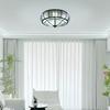 Modern Crystal Ceiling Light Fixture, 4-Light E26 Base No Bulbs Included, 110V Voltage for Living Room Bedroom,Easy Installation