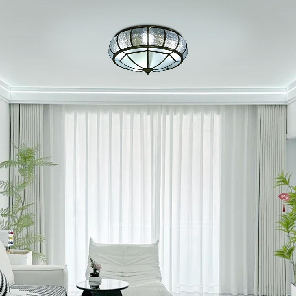 Modern Crystal Ceiling Light Fixture, 4-Light E26 Base No Bulbs Included, 110V Voltage for Living Room Bedroom,Easy Installation