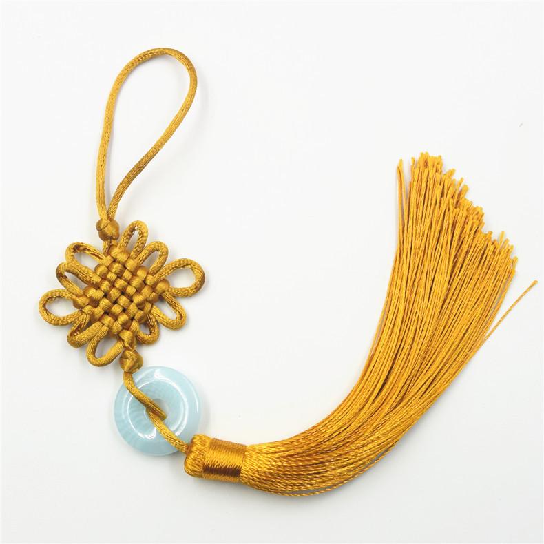 6 Plates Of Small Jade Pieces Chinese Knot, Car Chinese Knot Pendant, Vertical Fringed Ear Pendant