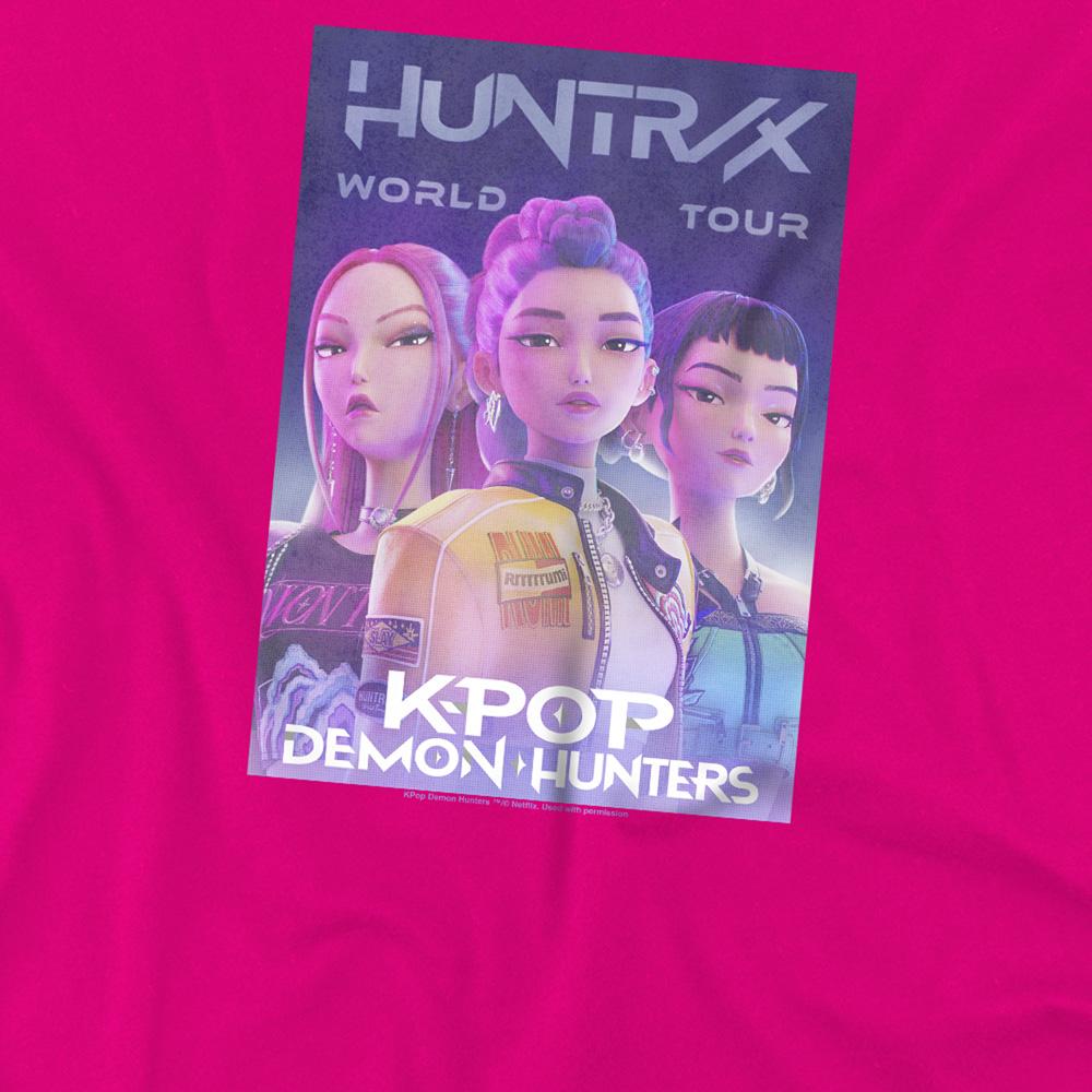 K-Pop Demon Hunters Childrens/Kids World Tour Huntr/X T-Shirt