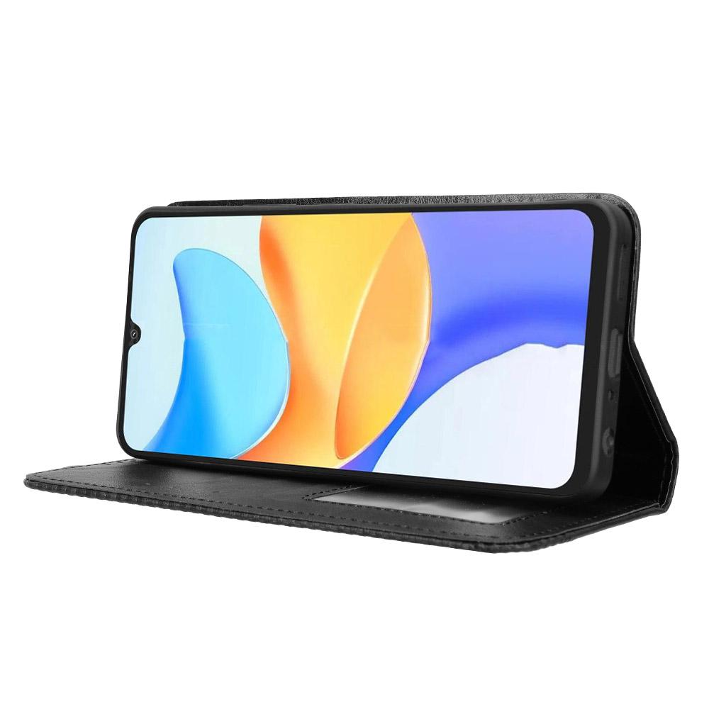 For Blackview Shark 6/Oscal Tiger 8 Leather Case Wallet Stand Retro Texture Phone Cover