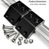 Heavy Duty Rail Brackets Holders Support Clamps with 8mm Threaded Holes for Reliable Mounting of Tool Easy Installation