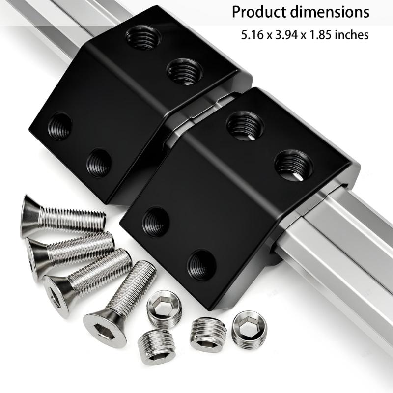 Heavy Duty Rail Brackets Holders Support Clamps with 8mm Threaded Holes for Reliable Mounting of Tool Easy Installation