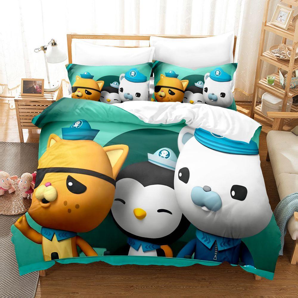 Octonauts Bedding Set Single Twin Full Queen King Size Bed Set Aldult Kid Bedroom Duvetcover Sets 3D Print Anime Octonauts