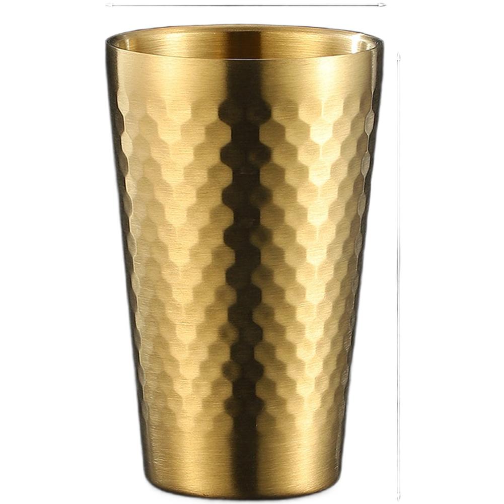 Doppelwandiger Becher Hämmeroptik Dickwandiger Edelstahlbecher