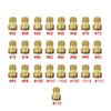25-Piece M6 Carburetor Main Jet Set for Derotto PHBN/PHVA (Sizes 55#-115#)