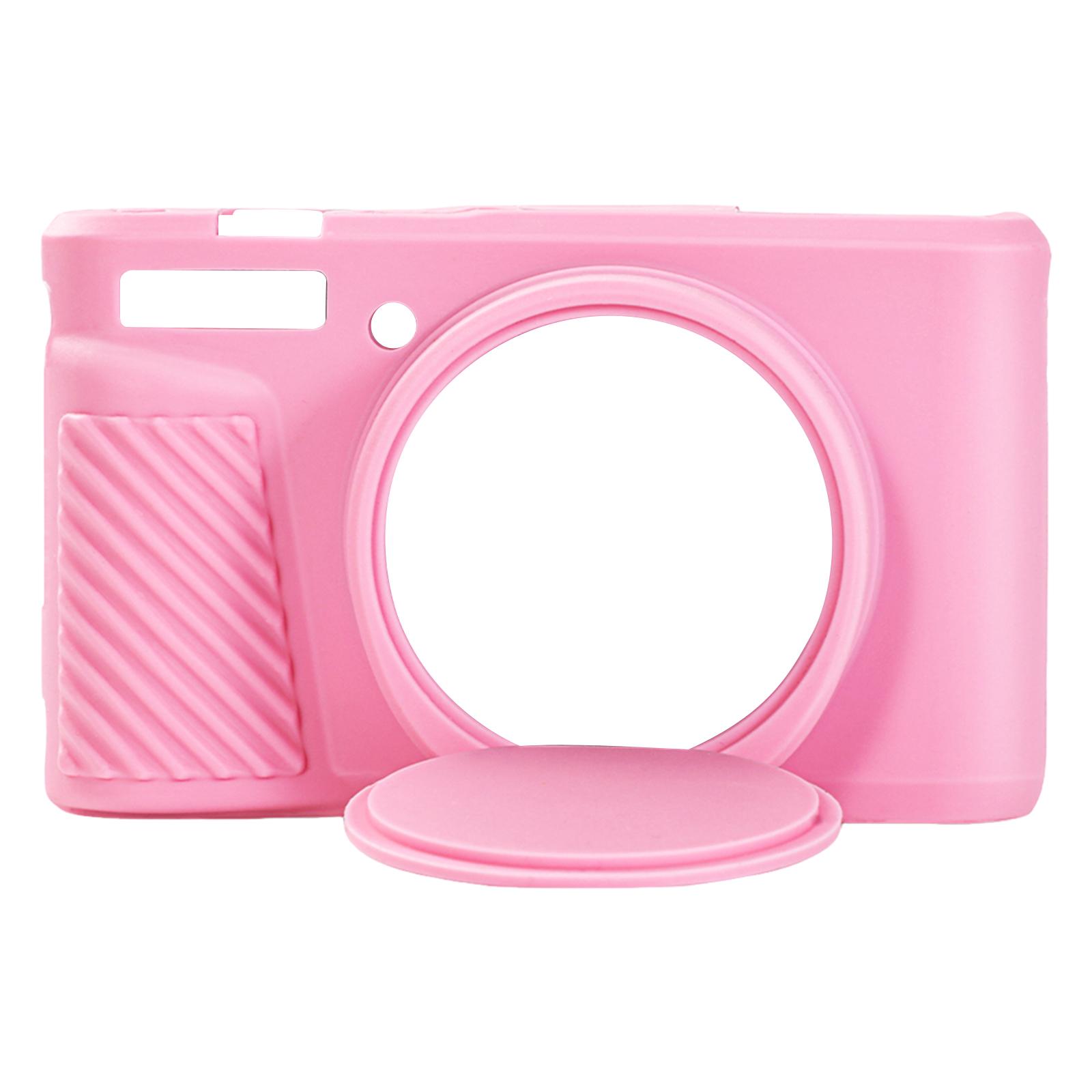 

Силиконовый Резиновый Защитный Чехол-Кожух для Корпуса Камеры для Canon PowerShot SX740 HS/SX730 HS Чехол С Защитной Крышкой для Объектива Сумка для Камеры розовый