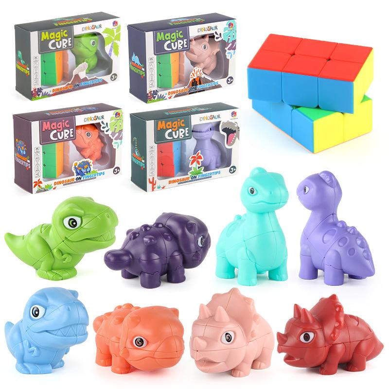 Supply Simulation Dinosaur Animal Rubik'S Cube Smooth Rotation Second-Order Special-Shaped Rubik'S Cube Children'S Science And Education Toys