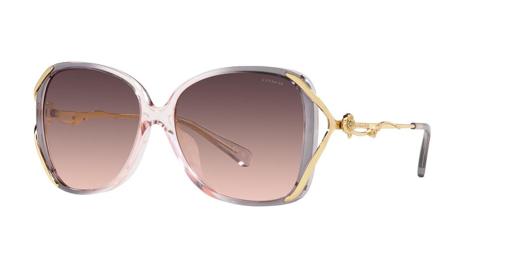 Sunglasses HC8372BU CK482 GRAY PINK GRADIENT 58 [Coach] Women's