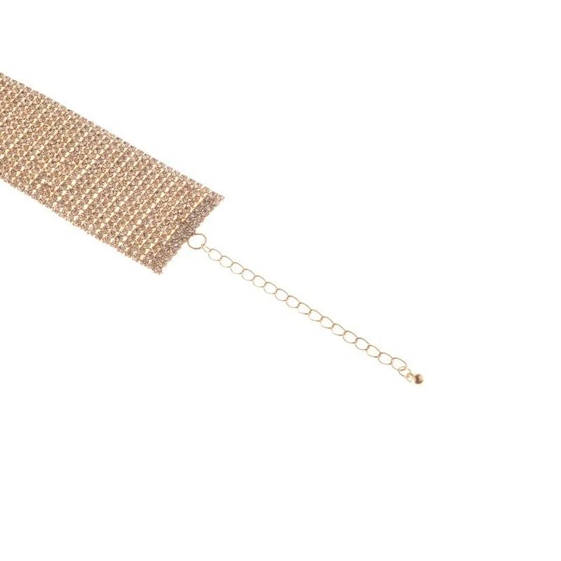 Sexy Wide Anklets Fully Diamond Foot Chain Nightclub Jewelry Dance Summer Beach Barefoot Chain Jewelry for Women