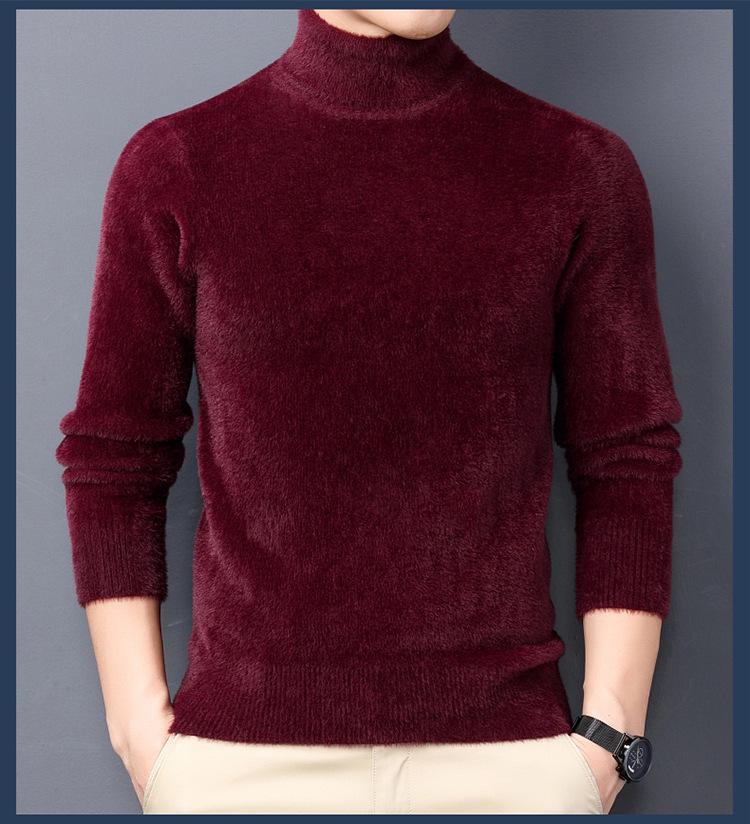 Men's and Women's Thick Plush High Neck Slim Fit Sweater