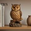 Resin LED Table Lamp for Bedside 3D Animal Night Light, Dolphin Owl Lion Sculpture Decorative Desk Light Lamp, USB Decor Bedroom, Warm Glow