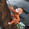 Ornaments Climbing Rope Squirrels Statue Resin Crafts Monkey Figurine  Home Decoration