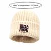 Letter Embroidery Knitted Woolen Hat Thickened Ear Protection Hat Fashion Skullies Cap  Winter