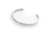 Howthere Simple Wide Silver Bangle (Glossy)